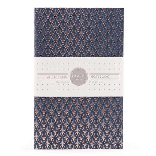 Deco Foil Pocket Notebook: Plain Pages - Wordkind Stationery Boutique
