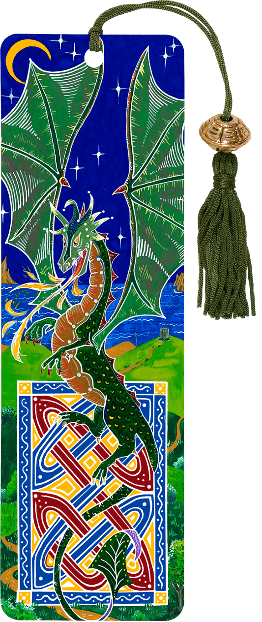 Dragon Beaded Bookmark - Wordkind Stationery Boutique