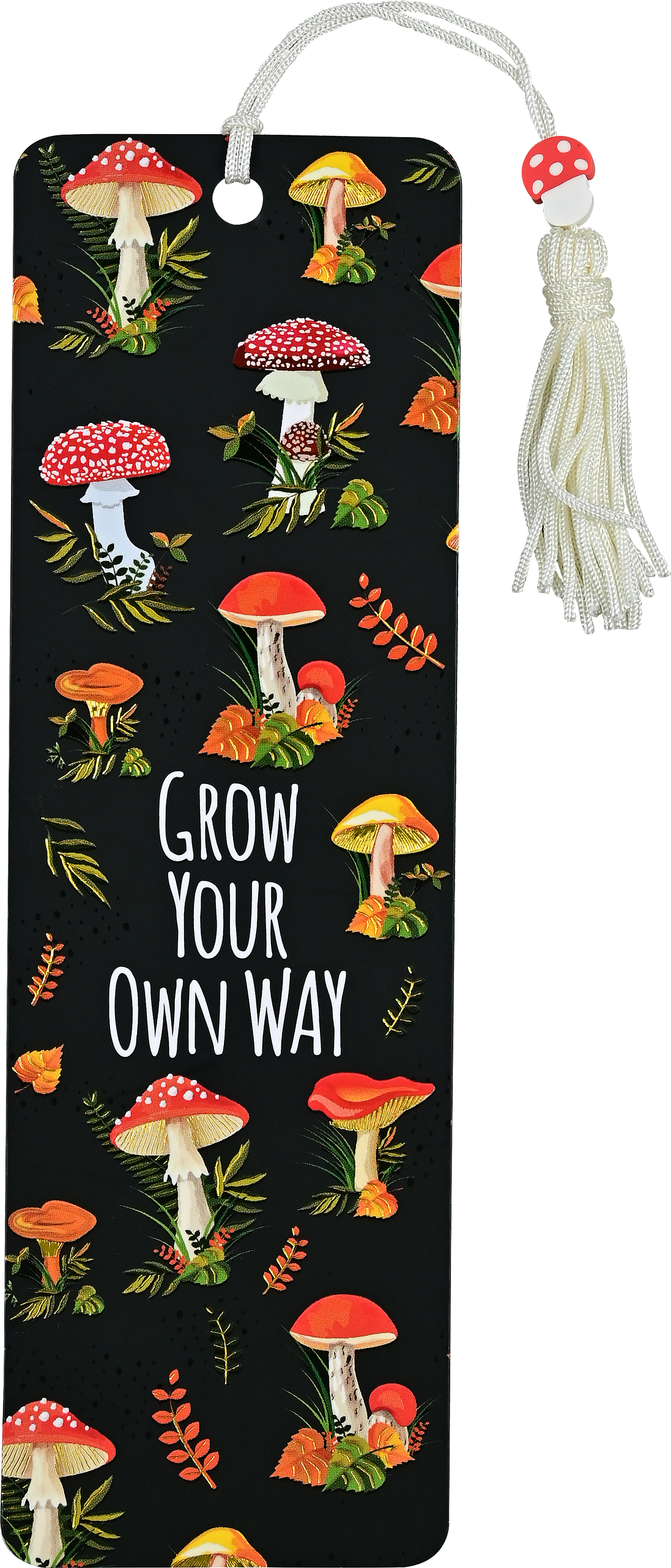 Mushrooms Beaded Bookmark