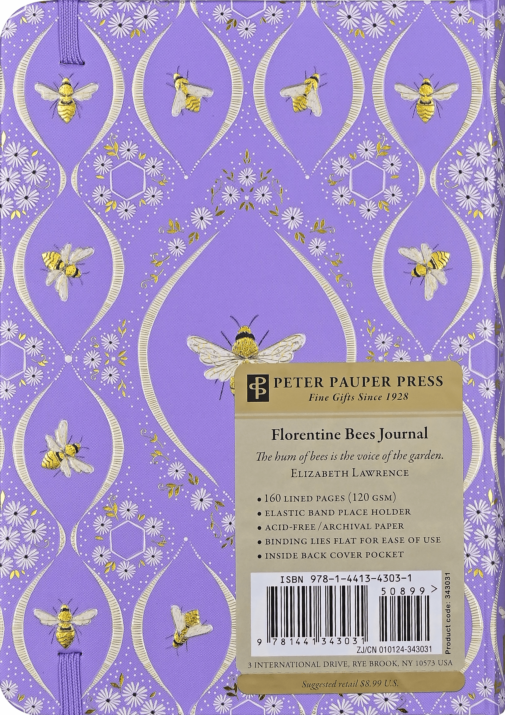 Florentine Bees Journal - Wordkind Stationery Boutique