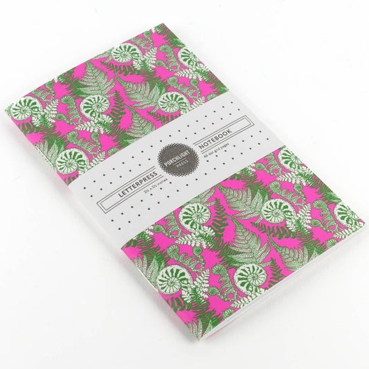 Forest Foraging Series: Fiddlehead Fern Pocket Notebook: Plain Pages - Wordkind Stationery Boutique