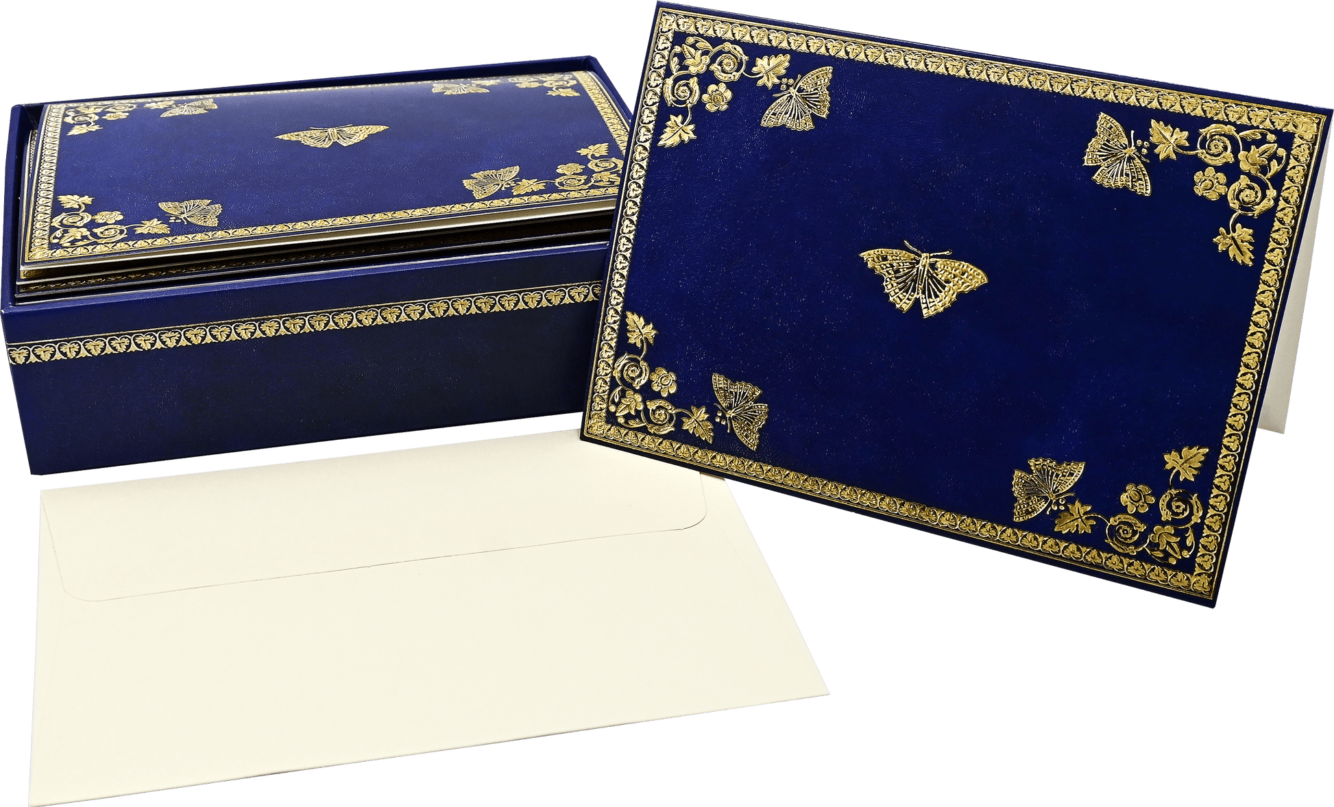 Gilded Butterflies Note Cards - Wordkind Stationery Boutique