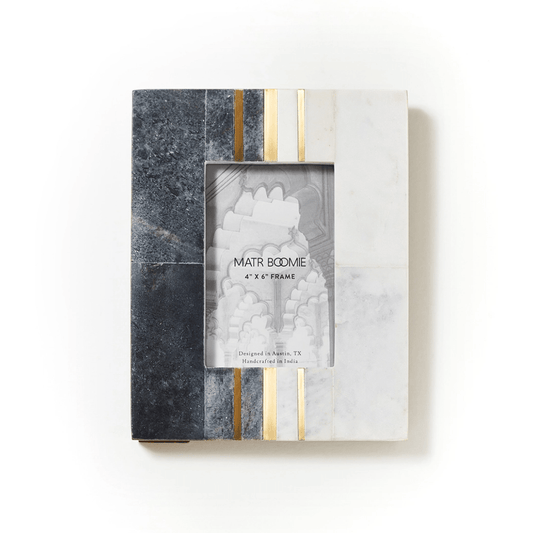 Hand Carved Marble Sammita Picture Frame | Elegant Fair Trade Gift - Wordkind Stationery Boutique