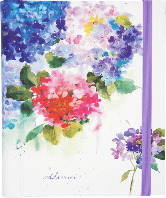 Hydrangeas Large Address Book - Wordkind Stationery Boutique