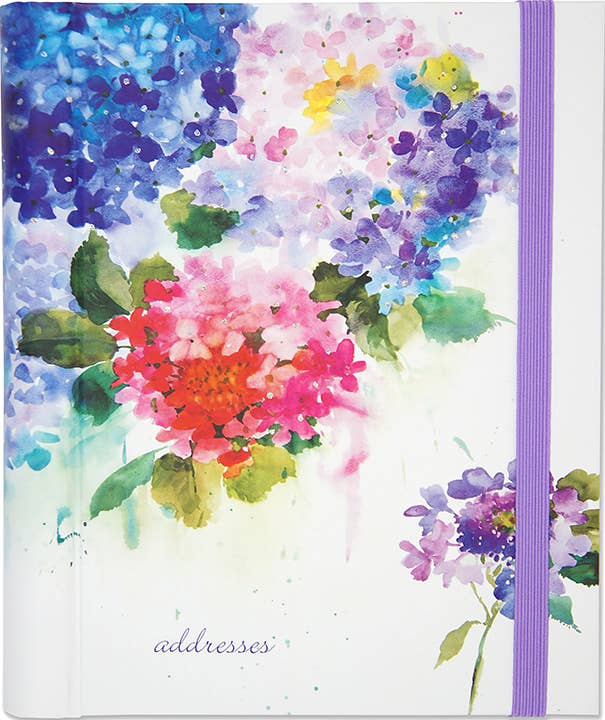 Hydrangeas Large Address Book - Wordkind Stationery Boutique