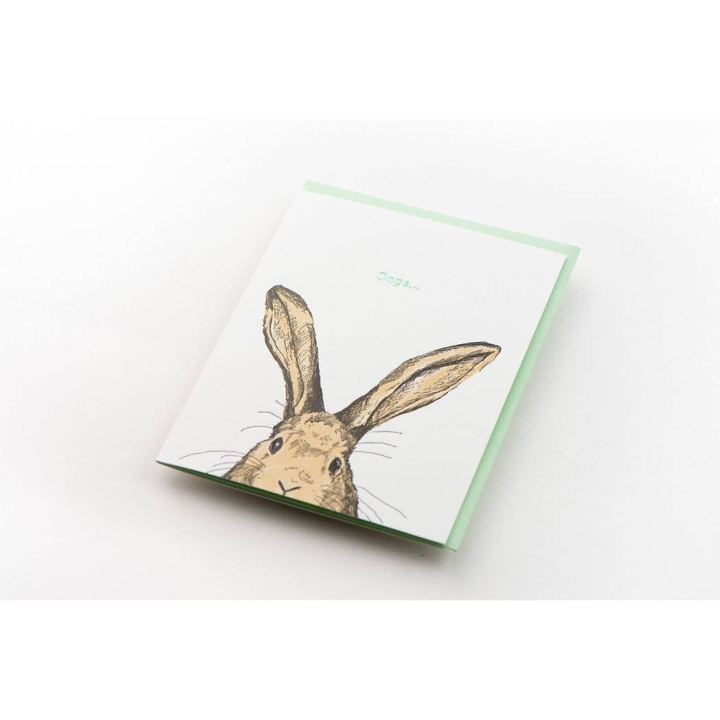 Oops Rabbit Card - Wordkind Stationery Boutique