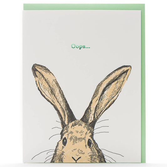 Oops Rabbit Card - Wordkind Stationery Boutique