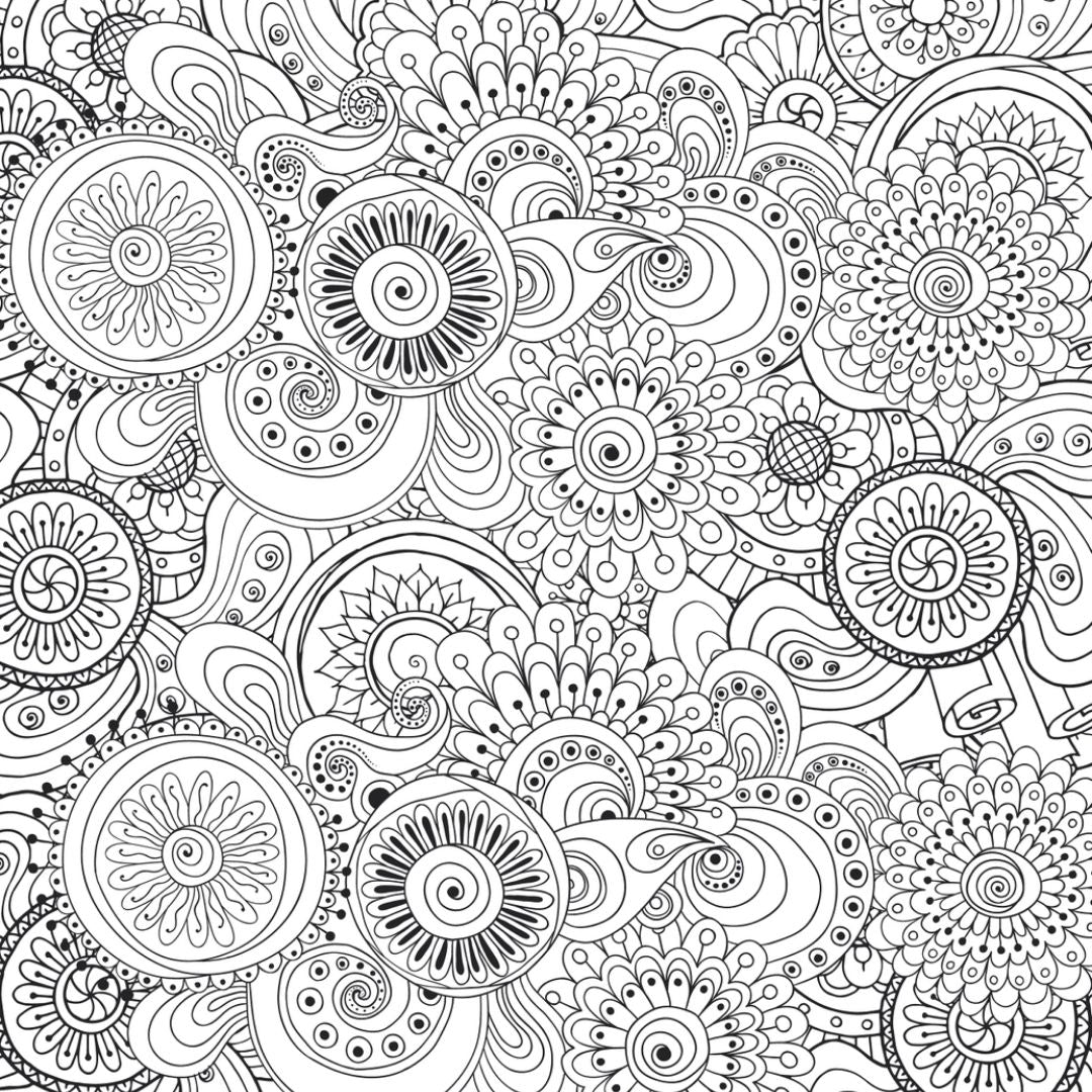 Peaceful Paisleys Artist's Colouring Book | Relaxing Art for All - Wordkind Stationery Boutique