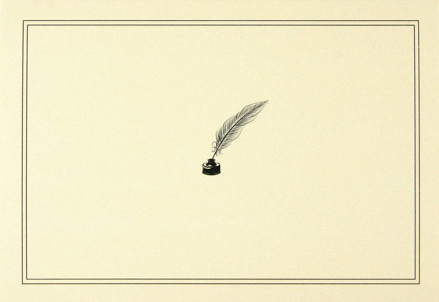 Quill Pen and Ink Note Cards - Wordkind Stationery Boutique