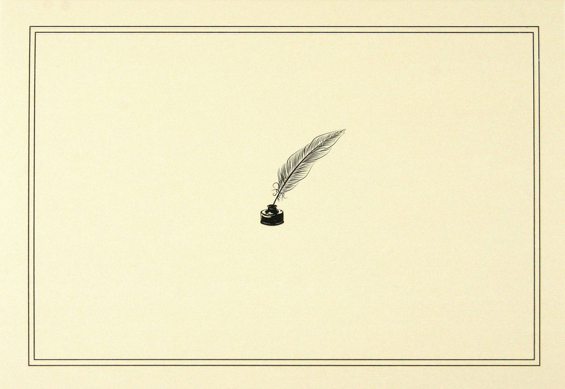 Quill Pen and Ink Note Cards - Wordkind Stationery Boutique