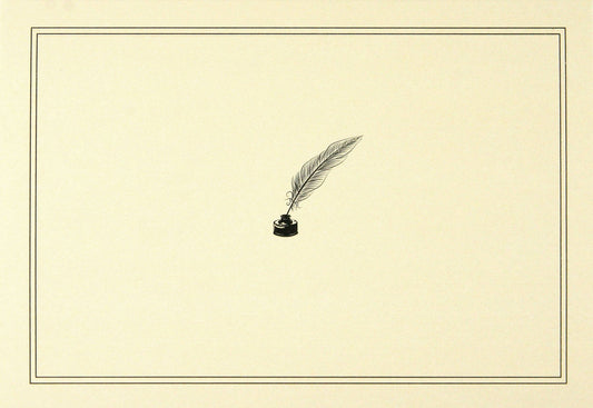 Quill Pen and Ink Note Cards - Wordkind Stationery Boutique