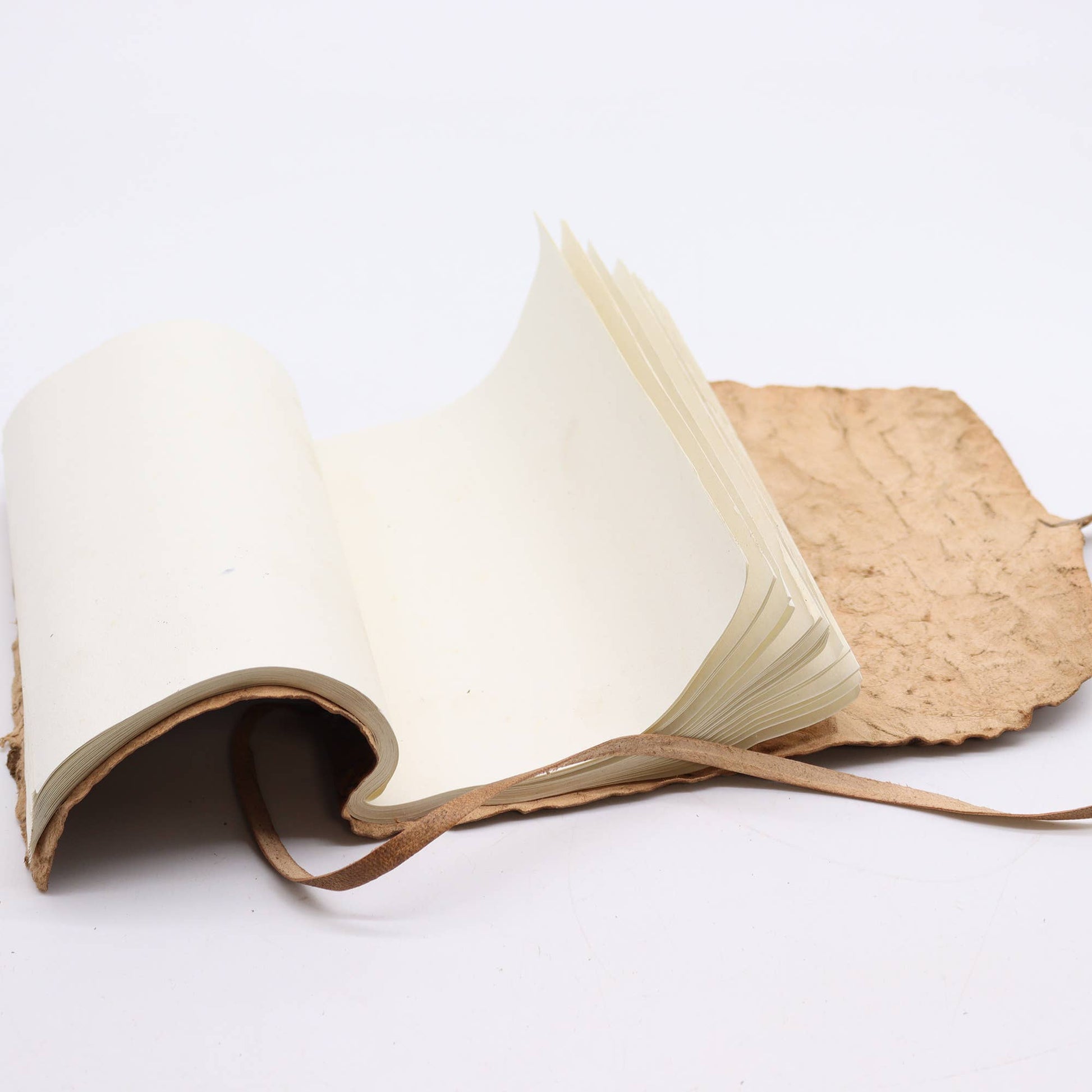 Rolled Leather Travel - Natural (21x15cm) - Wordkind Stationery Boutique