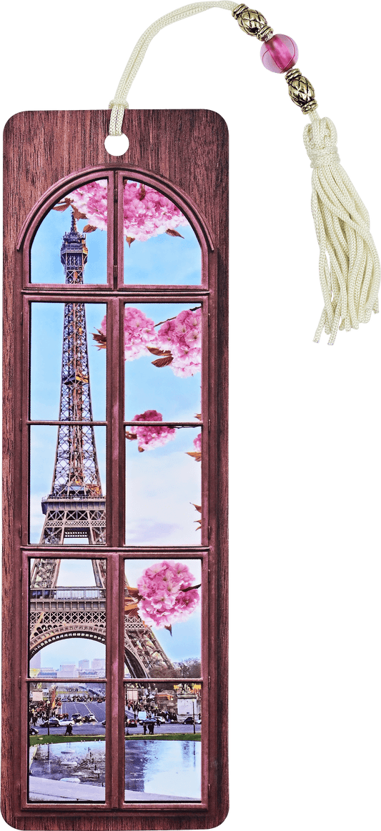 Springtime in Paris Beaded Bookmark - Wordkind Stationery Boutique