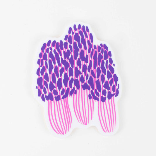 Sticker: Morel Mushroom: Matte - Wordkind Stationery Boutique