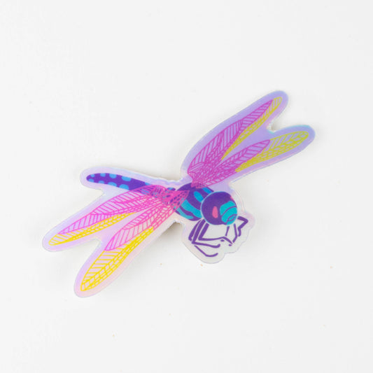 Sticker: Vibrant Dragonfly: Matte - Wordkind Stationery Boutique