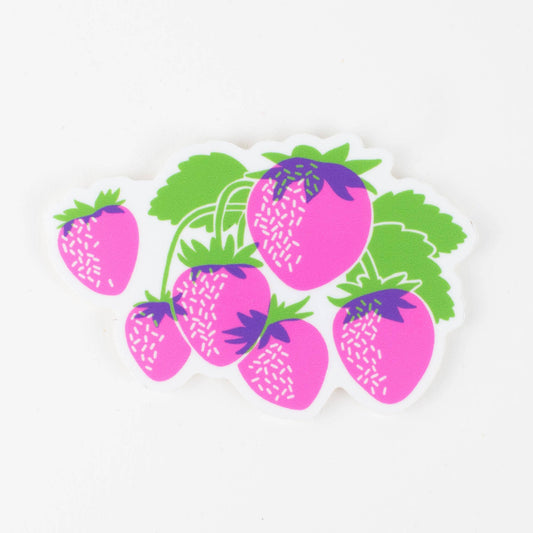 Sticker: Vibrant Strawberries - Wordkind Stationery Boutique