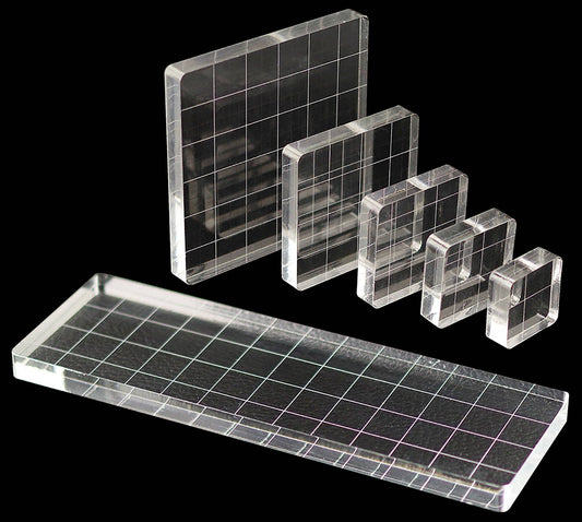 Studio Series Acrylic Block Stamp Set (6 clear blocks) - Wordkind Stationery Boutique