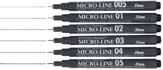 Studio Series Micro - Line Pen Set (Set of 6) - Wordkind Stationery Boutique