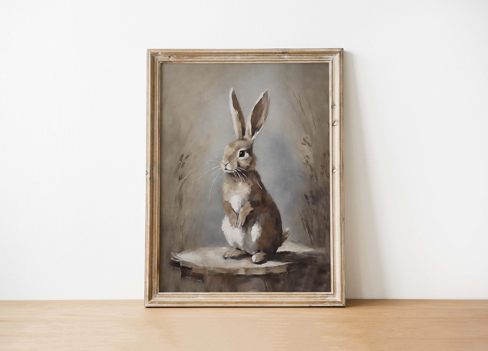 Vintage Rabbit Art Print | Whimsical Easter & Year - Round Decor | Made in Canada - Wordkind Stationery Boutique