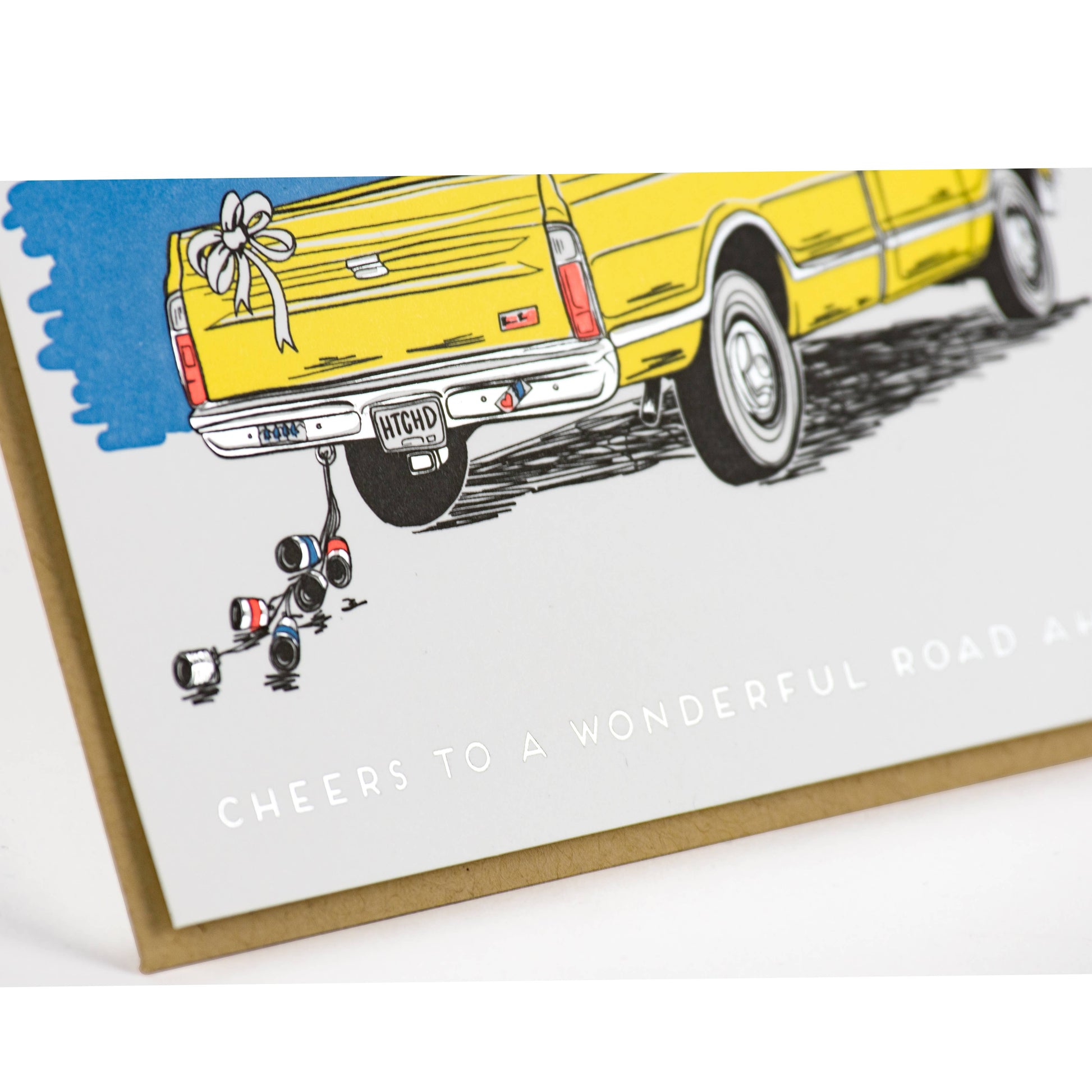 Wedding Truck Sunset Card: Single Card - Wordkind Stationery Boutique