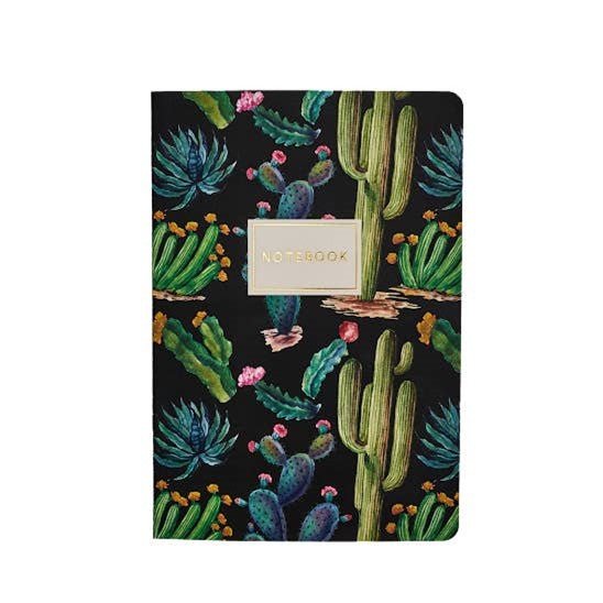 Bruno Visconti "Cactus on Black" Notebook - Wordkind