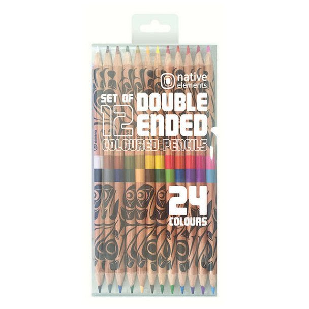 Eagle Themed Duo Coloured Pencils (set of 12) - Wordkind