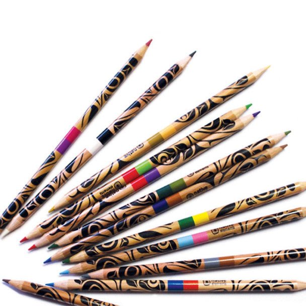 Eagle Themed Duo Coloured Pencils (set of 12) - Wordkind