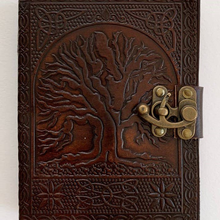 Handmade 4x5" Tree of Life Leather Journal - Wordkind