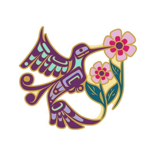 Hummingbird Enamel Pin by Artist Francis Dick - Wordkind