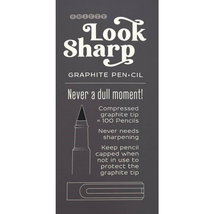 Look Sharp Compressed Graphite Pencil - Wordkind