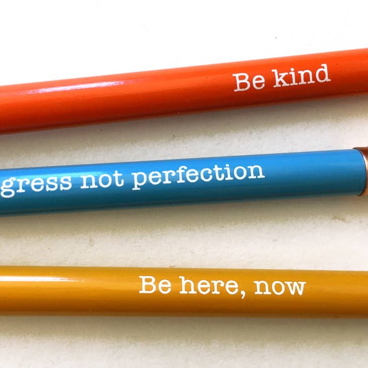 "Note To Self" Positive Message Pencil Set - Wordkind