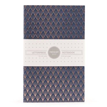 Rose Gold Foil  Dot-Grid Letterpressed  Mini Notebook Set - Wordkind