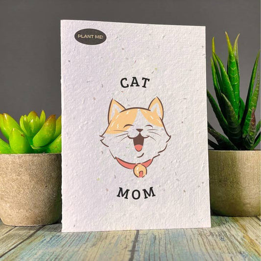 Seed Paper "Cat Mom" Greeting Card - Wordkind